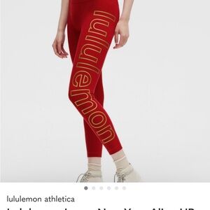 lululemon athletica Red Leggings